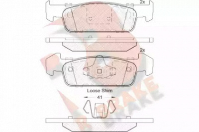 R BRAKE rb2115202 -  Комплект тормозных колодок, дисковый тормоз